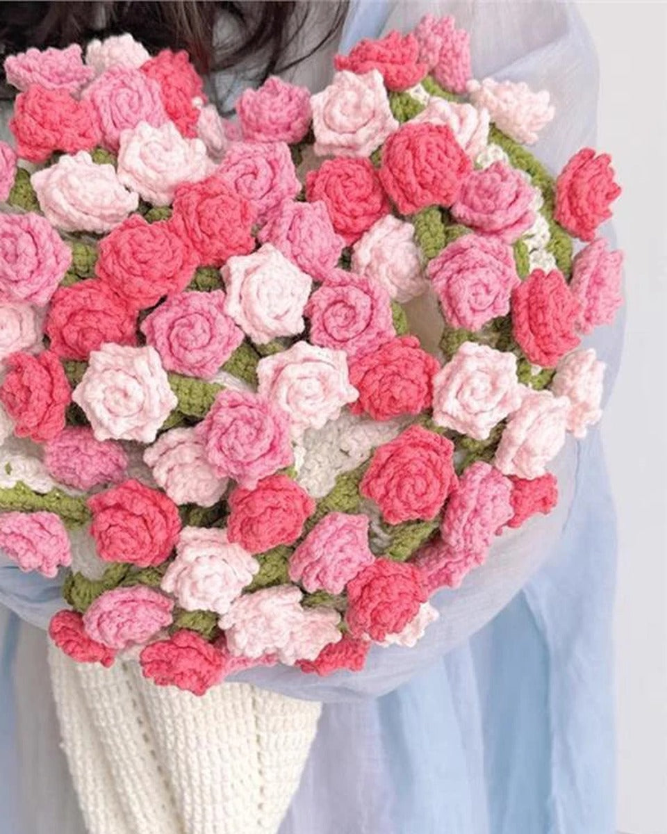 Rose red rose bouquet blanket